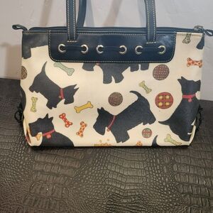Dooney Bourke Scotty Dog Satchel Tote Bag